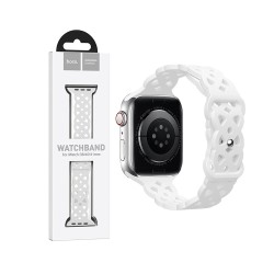 Hoco Silicone Hollow Bracelet for iWatch WA09 (38/40/41mm) White Hoco Silicone Hollow Bracelet for iWatch WA09 (38/40/41mm) White